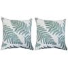 Anybird 2 Pezzi Federe Copricuscini 45 x 45 cm, Federa per Cuscino Decorazioni in Lino con Cerniera Invisibile, Fodere Cuscini per Divano, Sofà, Interni ed Esterni. (Verde, 45x45 cm)