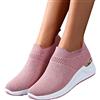 FGUUTYM Scarpe da ginnastica da donna con zeppa, in rete, traspiranti, per corsa, da donna, comode, leggere, da trekking, da jogging, da sport, Colore: rosa., 38 EU