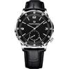 SUZAKU Pagrne Design Orologio da Uomo a Carica Automatica Grande Quadrante Meccanico con Vetro Zaffiro Sintetico, 100 Metri Impermeabile in Pelle