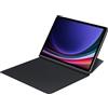 Samsung Smart Book Cover Custodia per tablet a libro posizionabile con doppia visualizzazione per Galaxy Tab S9 | Galaxy Tab S9 FE, Nero