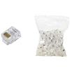 Link LKPL66 CONFEZIONE 100 PLUG TELEFONICI 6 CONDUTTORI 6 POSIZIONI 6P6C RJ12