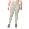 adidas 3 Stripes Tight, Leggings, Donna, Medium Grey Heather/White, 3X