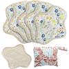 MQUPIN - Assorbenti igienici riutilizzabili, da donna, in cotone biologico, lavabile, fodera per mutandine, design a prova di perdite, adatto a tutte le donne