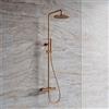 OMNIRES Y sistema doccia, termostatico, Y1244SUCPB, Y rame spazzolato [Rubinetteria Bagno > Colonne Doccia]
