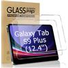 XZC [2 Pezzi] Pellicola Protettiva per Samsung Galaxy Tab S10 Plus/ S9 Plus/Tab S9 FE Plus/S8 Plus/S7 Plus/S7 FE 12,4 Pollici, durezza 9H, con S Pen compatibile (S9/S8/S7 Plus da 12,5 pollici)