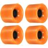PATIKIL 60mm Long Board Ruote, 4pz Skateboard Ruote Street Ruote per Skateboard Cruiser Ruote Sostituzione 78A, Arancione