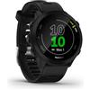 Garmin Forerunner 55 (Black), Smartwatch running con GPS, Cardio, Piani di allenamento inclusi, VO2max, Allenamenti personalizzati, Garmin Connect IQ, Taglia unica