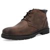 Geox U Andalo, Stivale alla caviglia Uomo, Coffee Bordeaux, 46 EU