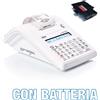 Axon Micrelec Registratore di cassa misuratore fiscale con batteria per ambulanti TELEMATICO Serie AURA RT-attivazione inclusa - Colore bianco