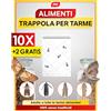 PIC Trappole per Tarme Alimentari 12X - Trappola Farfalline Alimentari con Feromoni, Antitarme Alimentari per Dispensa e Cucina, Trappole Adesive contro le Farfalline del Cibo per il Diagnosi Precoce