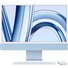 Apple iMac con Retina 24'' Display 4.5K M3 chip con 8‑core CPU e 10‑core GPU, 256GB SSD - Blu