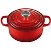Le Creuset Cocotte rotonda Evolution in ghisa vetrificata con Coperchio, diameter 18 cm, Ciliegia, 21177180602430