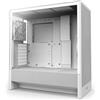 NZXT H5 Flow - Case per PC da gaming mid-tower ATX compatto - Flusso d'aria elevato - 2 ventole da 120 mm incluse - Supporto per radiatori da 360 mm (anteriore) e 240 mm (superiore) - Bianco