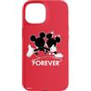 Disney - Sagome di Topolino e Minnie per sempre, colore: Rosso Custodia per iPhone 15