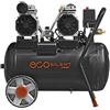 Vinco 60706 - Compressore Oil-Free Silenziato 50 L Doppio Motore