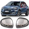 RICAM Coppia Calotte cromate cover esterne specchio lucido auto retrovisore fiat 500X