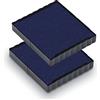 Trodat - Cartucce di Ricambio 6/4924 per Timbri Trodat Printy 4924, 4940, 4724 e 4740, confezione da 2 Tamponi, Colore Blu, Forma Quadrata 40 x 40 mm, Inchiostro Indelebile
