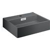 Lineabeta Lavabo da appoggio/sospeso con foro rubinetto 49,5x42 grigio opaco