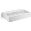 Lineabeta Lavabo da appoggio/sospeso con foro rubinetto 70x42 bianco opaco