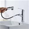 Sumeber Rubinetto per lavabo con doccetta estraibile con rubinetto da bagno con 2 modalità di spruzzo, adatto per lavabi, miscelatore caldo e freddo, rubinetto per lavabo