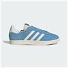 Adidas Originali Uomo Gazelle Scarpe IN Azzurro/Bianco Sporco/Bianco Crema