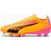 PUMA Scarpe da calcio ULTRA MATCH FG/AG da, Rosa/Nero/Arancione/Altro