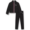 Champion Legacy Back To School Sweatsuits G - Ultralight Spring Terry High-Neck Full-Zip Tuta sportiva, Nero, 7-8 anni Bambine e ragazze SS24