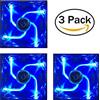 3 VENTOLA Ventole Raffreddamento PC CASE 120mm Silenziosa 19 dBA BLU LED 12 CM