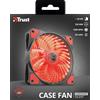 Trust VENTOLA TRUST LED ROSSO RED 12V PC 120mm Raffreddamento Case Silenziosa ROSSA CM