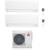 Mitsubishi CONDIZIONATORE MITSUBISHI DUAL SPLIT MSZ-AY 5000+7000 BTU WIFI INVERTER MXZ-2F33VF4 A++