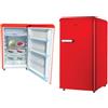 Dcg frigorifero 100lt linea retro' rosso