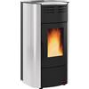 Nordica Extraflame Stufa a Pellet Idro Termostufa Ventilata 18,1 kw Capacità Serbatoio 35 Kg Volume Riscaldabile 519 m3 colore Grigio Luce - 1285102 Raffaella Idro H15