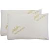 Baldiflex Emporio - Coppia di Cuscini in Memory Foam, Modello Saponetta, Fodera in Aloe Vera