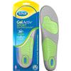 Scholl Solette Gel Activ Sport, Solette Sportive per Scarpe da Donna con Tecnologia Antiodore e Azione Ammortizzante, Taglia 35.5-40.5 EU, Confezione da 1 Paio