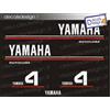 Adesivi motore marino fuoribordo Yamaha 4 cv autolube gommone barca stickers