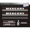 Adesivi motore marino fuoribordo mercury 100 cv black max barca stickers