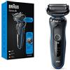 Braun Series 5 Regolabarba Uomo, Rasoio Elettrico Barba, EasyClean, Wet&Dry, Ricaricabile, Rasoio A Lamina Senza Fili, Idea Regalo, 51-B1000s Blu