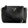 GUESS Noelle Triple Compartment Crossbody, Tracolla a Tre Scomparti Donna, Nero, Taglia Unica