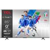 TCL Smart TV 85" 4K UHD QLED GoogleTV Classe F Dolby Vision Atmos Titanio 85C69B