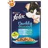Purina Cat Felix Doubly Delicious Sardine e Salmone In Gelatina - Bustina Da 85 Gr