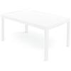 Dmora Tavolo da Esterno Maratea, Rettangolare da Pranzo, da Giardino Multiuso, 100% Made in Italy, 150x90h72 Cm, Bianco, (plastica), Medio