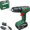 Bosch Trapano a Percussione 18 V 1,5 Ah 24.450 colpi/min Velocità 1630 RPM - 06039D8107