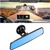 JNNJ Retrovisore Interno Con Ventosa Blu a Specchio - Ridurre Blind Spot Copri Specchietto Retrovisore, Universale Regolabile a 360° Car Rear View Mirror per Veicoli Auto SUV Autocarri Veicoli