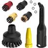 ANCLLO Kit di accessori per vapore per Karcher SC1 SC2 SC3 SC4 SC5: Spazzole rotonde e ugello potente per pulitore a vapore