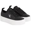 Calvin Klein Jeans Sneakers con Suola Preformata Donna Flatform Low Scarpe, Nero (Black/Bright White), 40 EU