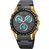 TONSHEN Unisex Digitale Sportivo Analogico Quarzo LED Tre Tempo Uomo e Donna Orologi da Polso Impermeabile Allarme Cronometro Data Outdoor Militare Tattico Plastica Orologio (Nero Giallo)