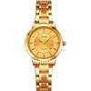 TONSHEN Fashion Donna e Ragazza Acciaio Inossidabile Orologi da Polso Analogico Quarzo Orologio (Oro)