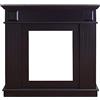 Rebecca Mobili Cornice Camino Finta, Decorazione Camino Nera, Mdf, Stile Moderno, per Salotto - Misure 100 x 109 x 26 cm (HxLxP) - RE6368