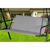 ZHMIZHAM Coprisedile da Giardino per Dondolo, Copriseduta di Ricambio per Dondolo da Giardino, Coprisedili per Altalena da Giardino Tessuto Oxford 600D (148 * 52 * 52cm,Grau)