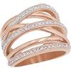 s.Oliver Ring Anelli da Donna in Acciaio Inossidabile, con cristallo, color rosa, in confezione regalo, 2020961